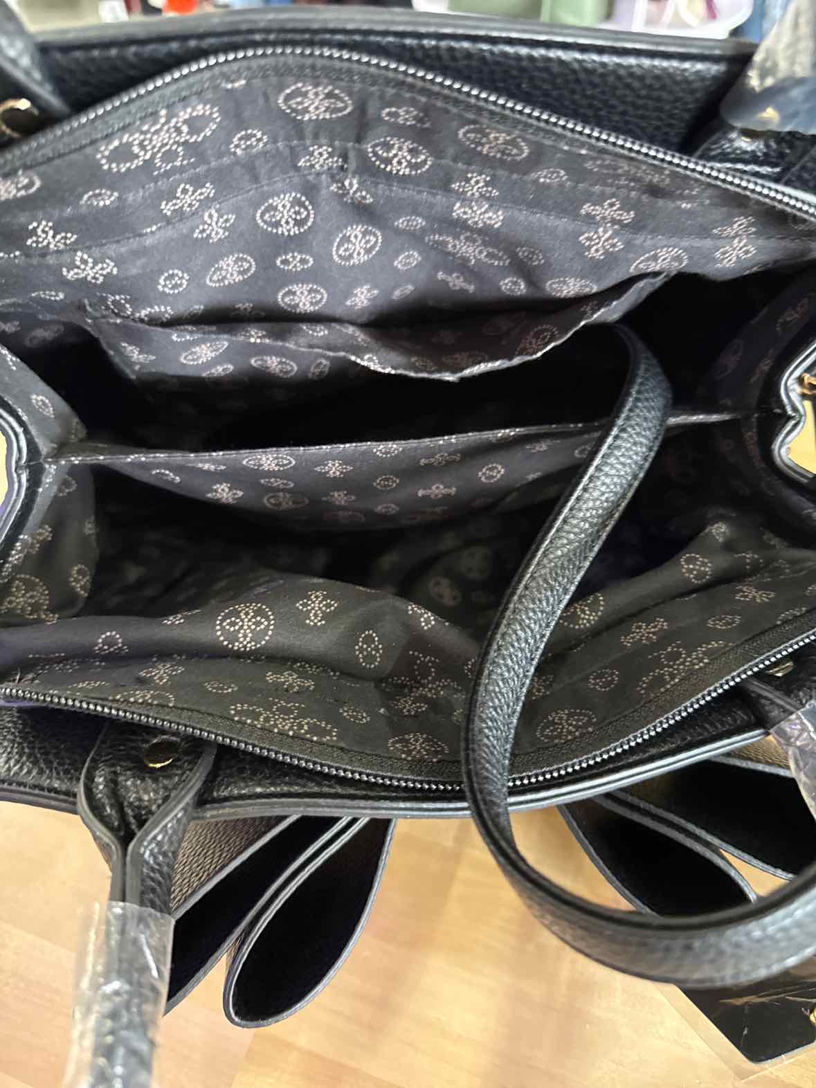 Crossi Black satchel Poppy Boy Handbag NWT