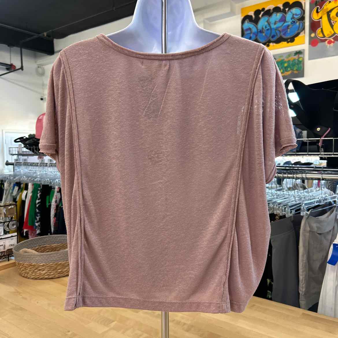 Max Studio Size XS Pink Preloved T-Shirt SS