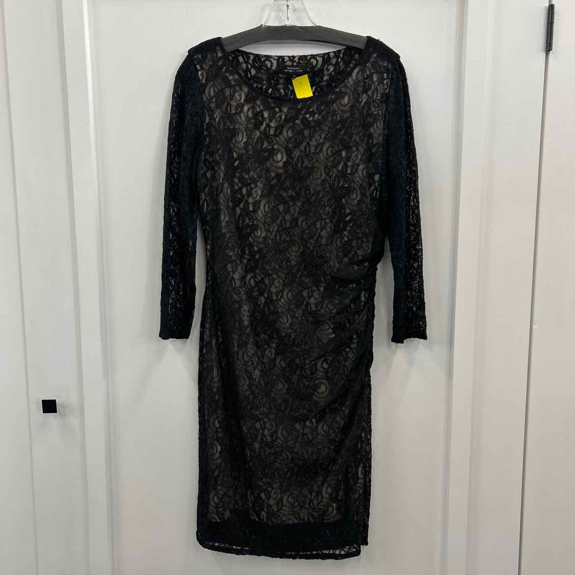 Tahari Size 12 Black Lace Dress