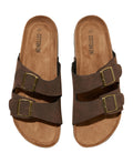 Cotton on Men's Double Buckle Sandal - Brown