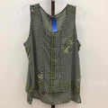 Liverpool Size S Green Print Preloved Sleeveless