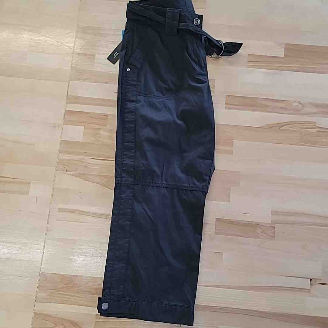 Style&Co. Size 4P Black Capri Crop Pants NWT