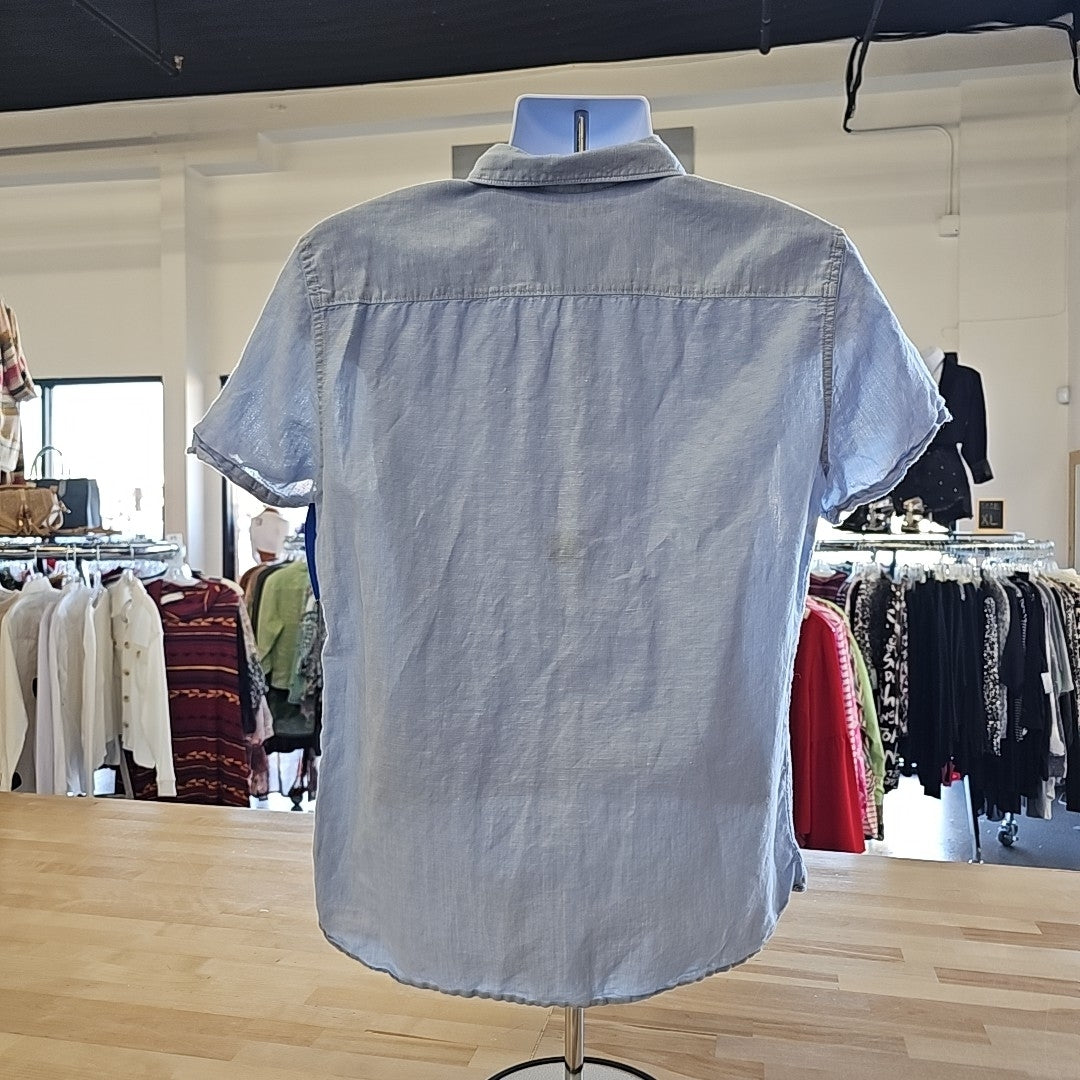 Perry Ellis Men's Size M Blue MENS Button Down Shirt