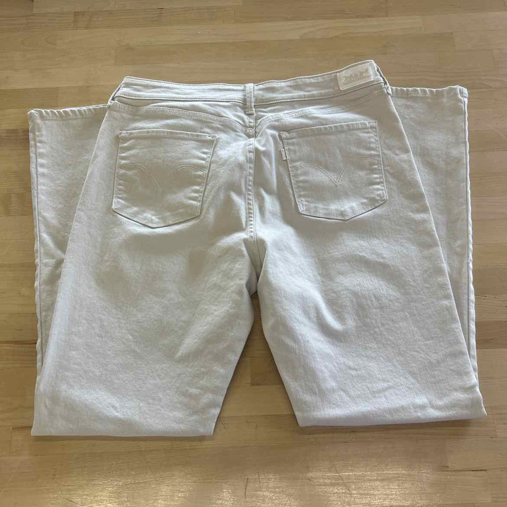 Levi's Size 16 Cream Preloved Jeans