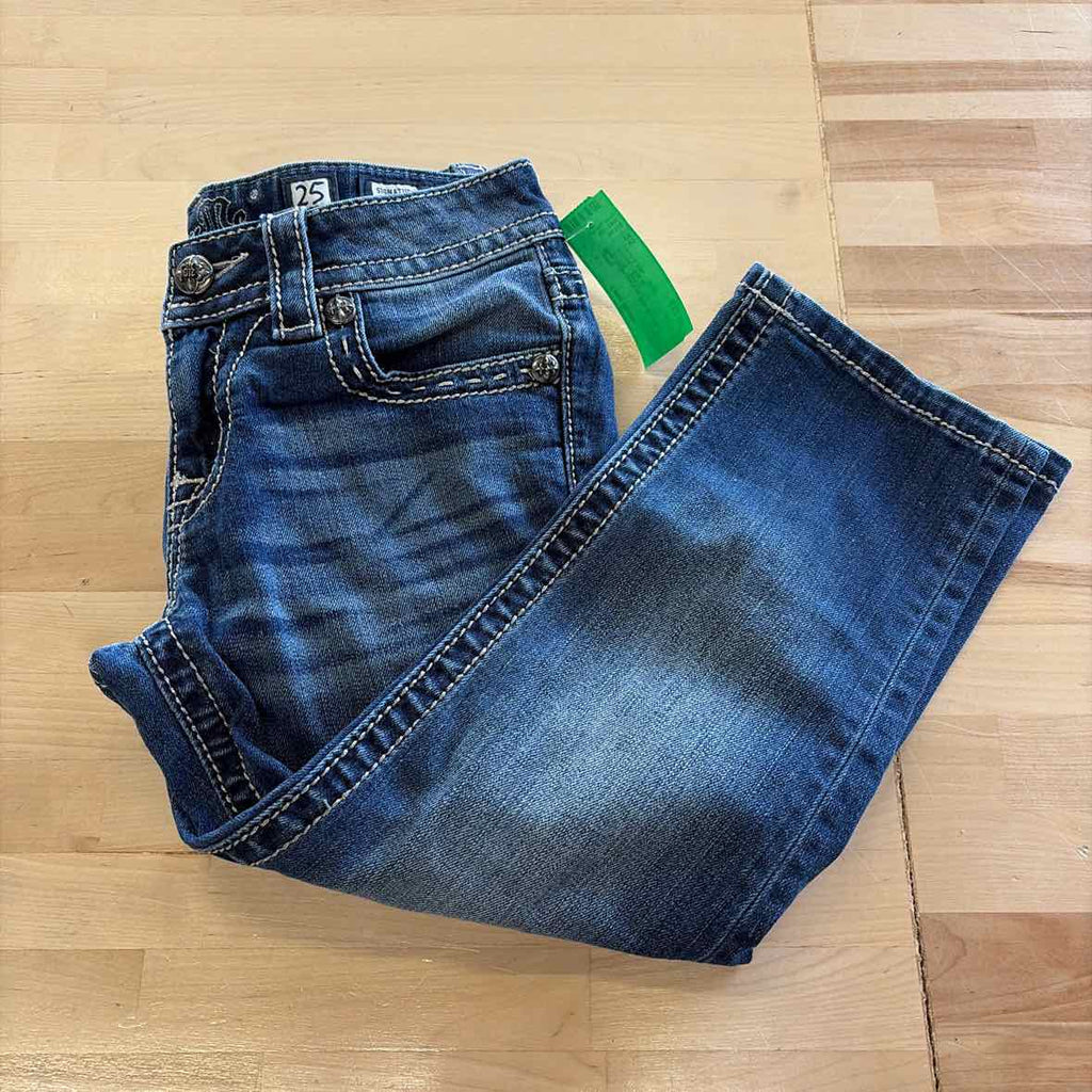 Miss Me Size 25 Blue Denim Preloved Jeans