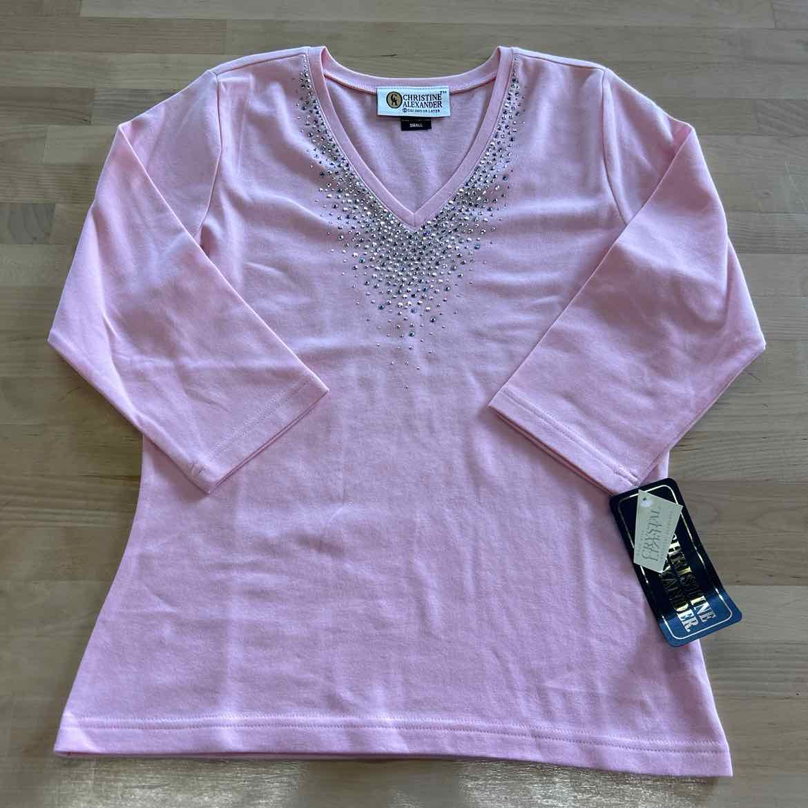 Christine Alexander Size S Pink Long Sleeve