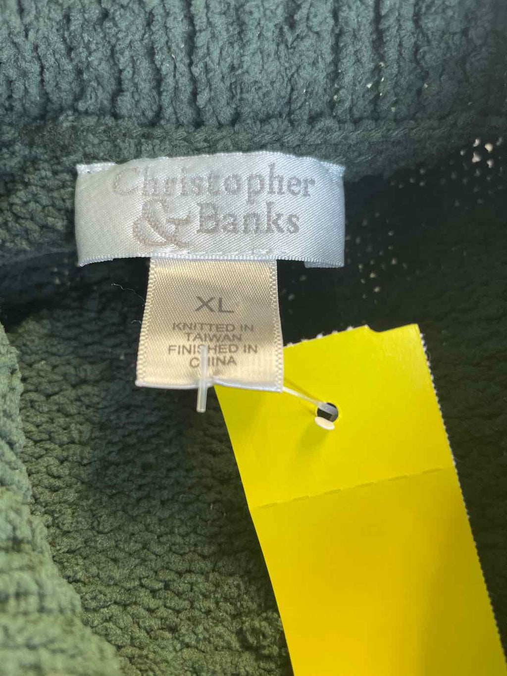 Christopher & Banks Size XL Green Vest