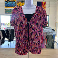 Sag Harbor Size PM Pink Orange Polyester Preloved Blouse SS