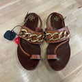 Tory Burch Size 7 Brown/Gold Preloved Sandals