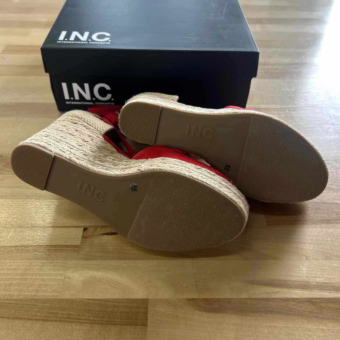 I.n.c. International Concepts Women's Merryy Espadrille Wedge Sandals - 8.5