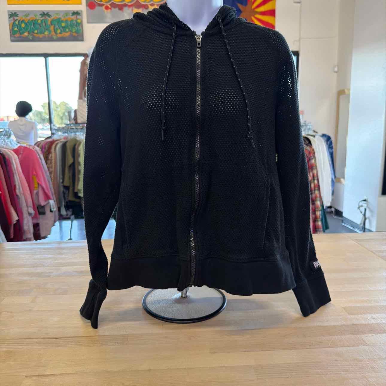 DKNY Size M Black Used Athletic Jacket