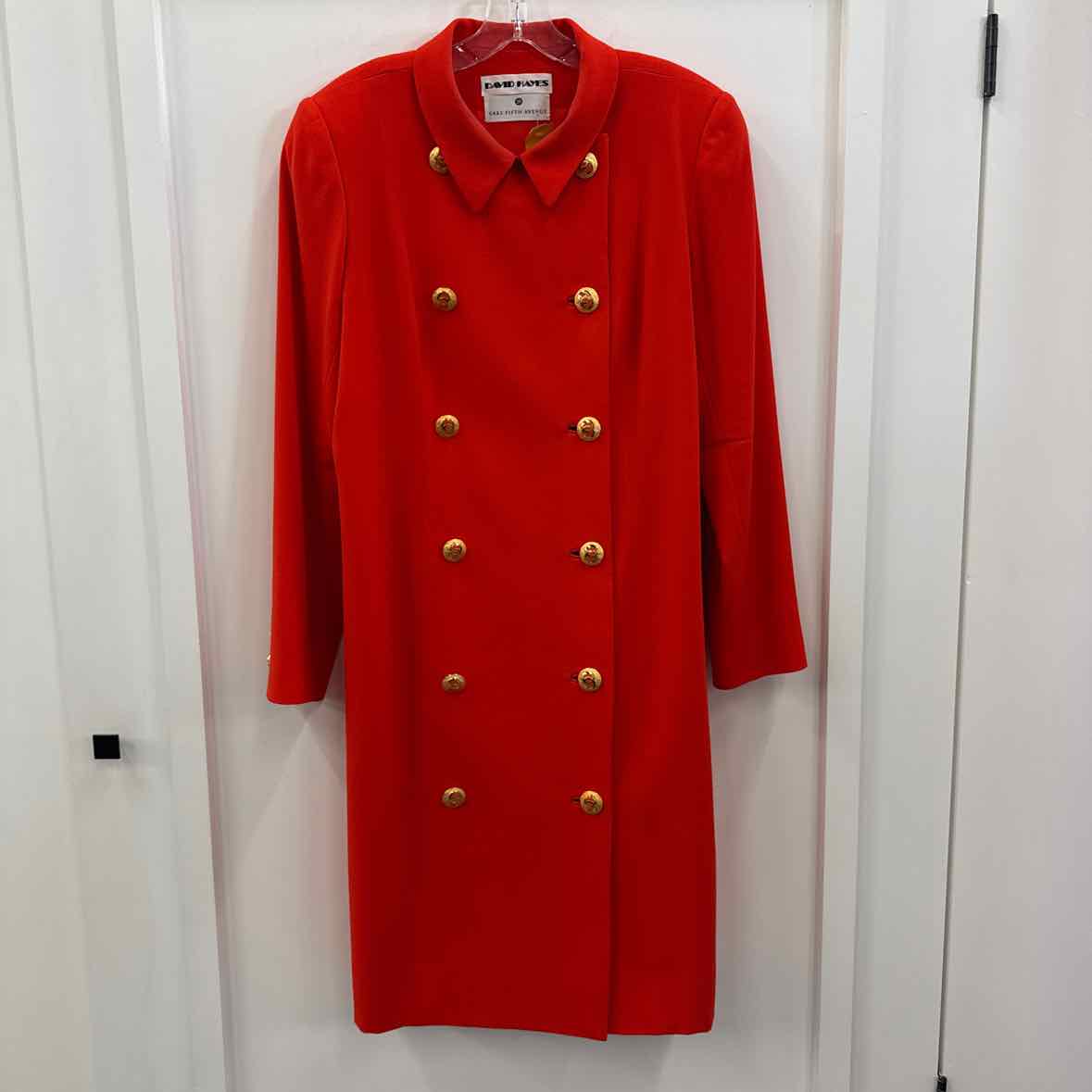David Hayes Size 14 Orange Coat