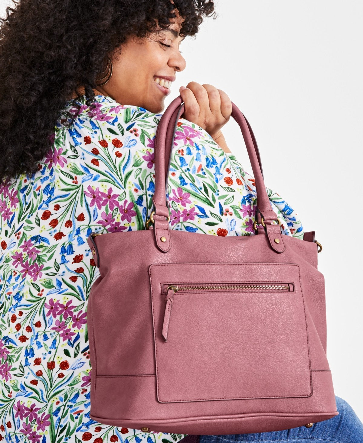 Style Co Large Hudsonn Tote, Exclusivel Deco Rose