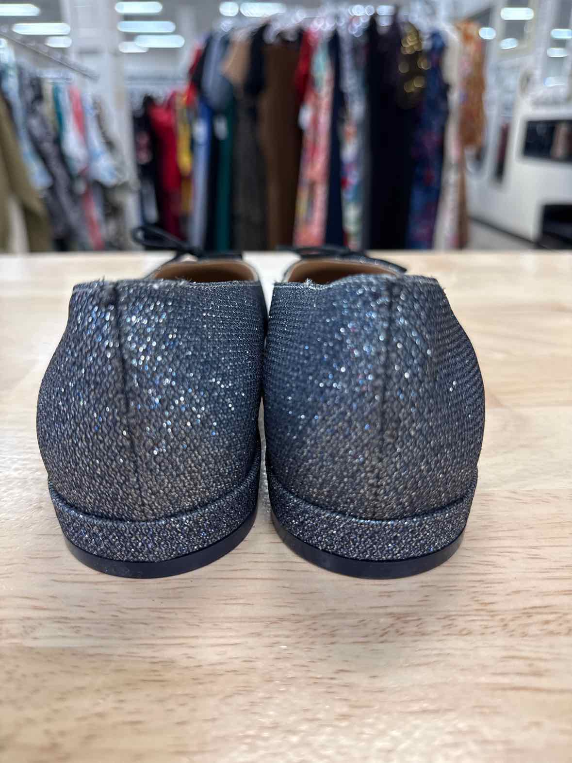 Stuart Weitzman Size 6 Silver Glitter NWOT Flats