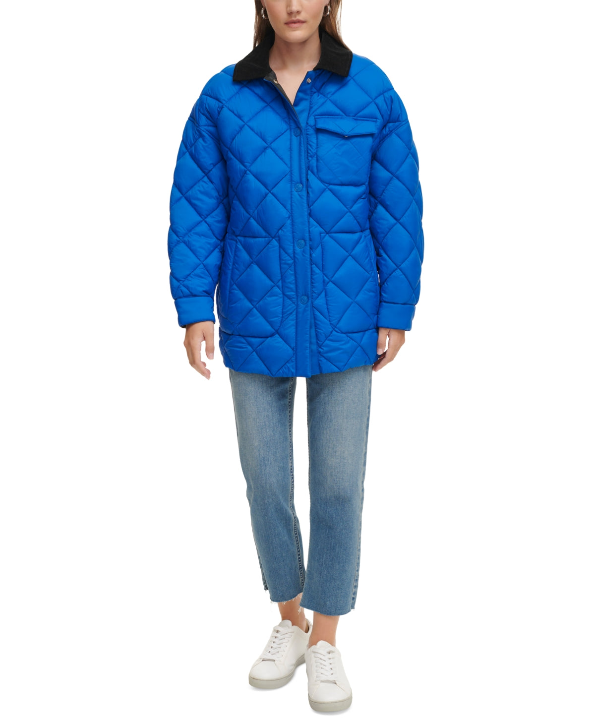 Macy's Size M Blue Coat