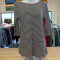 Chico's Size XSP BLACK & WHITE Preloved Blouse