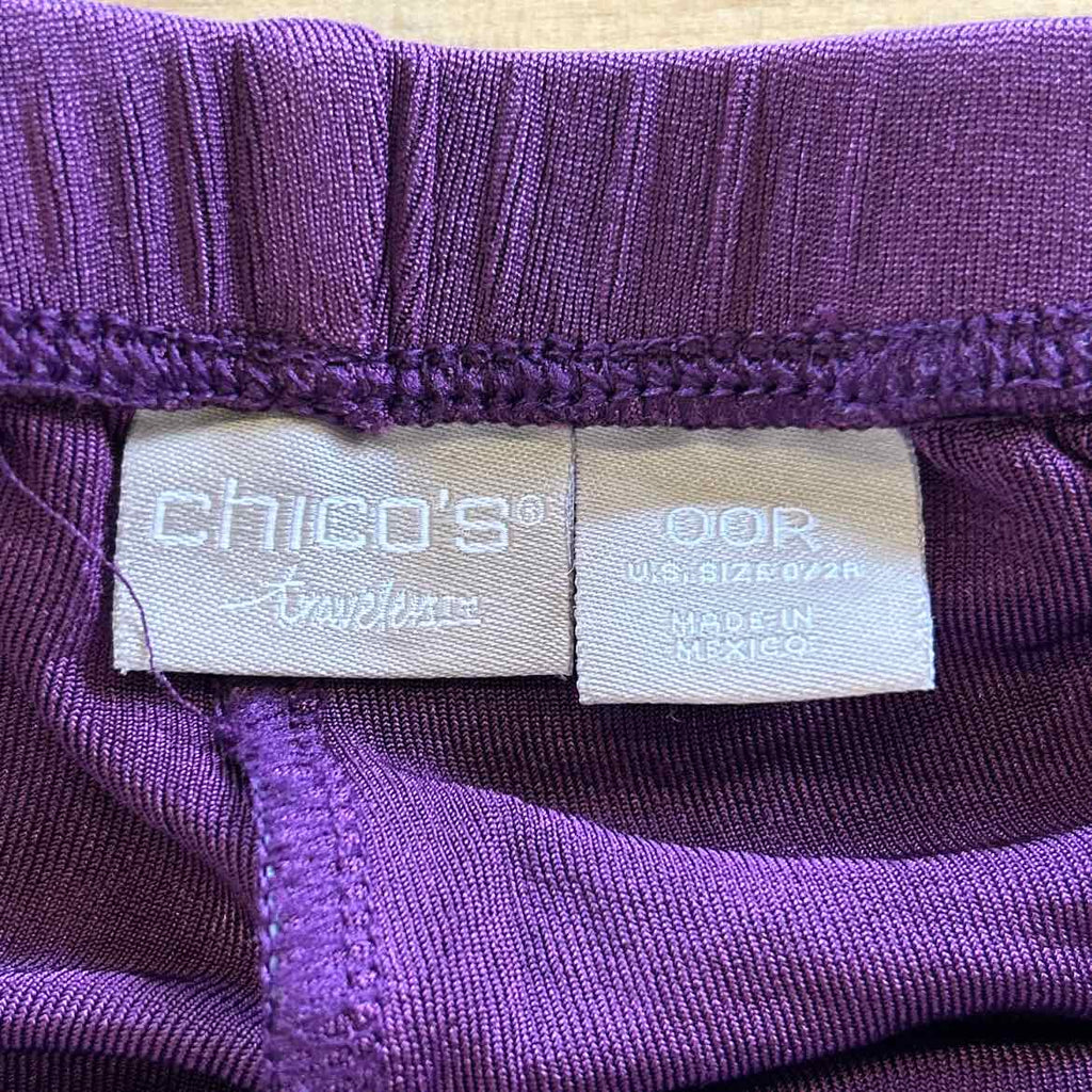 Chico's Size 00 Purple Preloved Pants