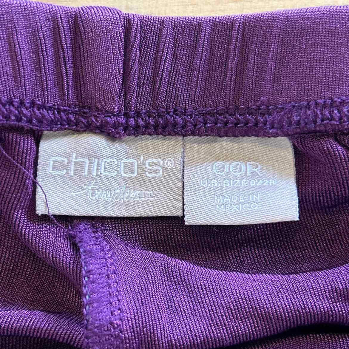 Chico's Size 00 Purple Preloved Pants