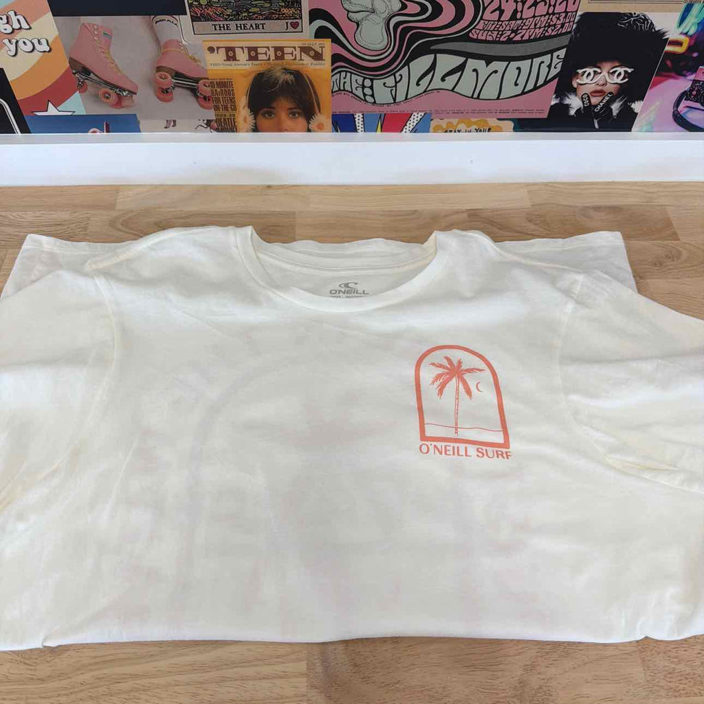 O'Neil Size XXL Byron Palms Cotton Crewneck T-Shirt