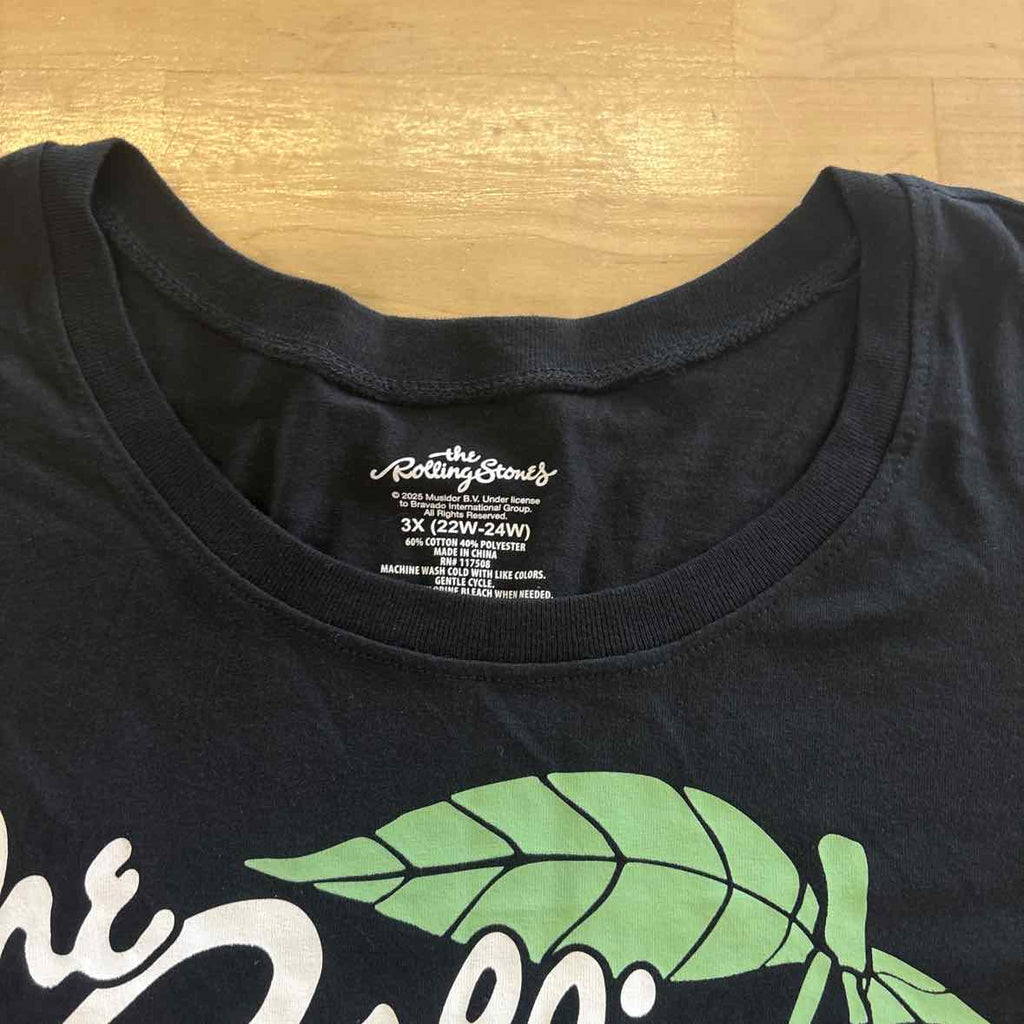 The Rolling Stones Size 3X Black T-shirt