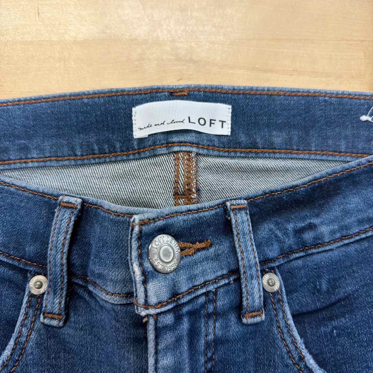Loft Size 6 Blue Denim Jeans