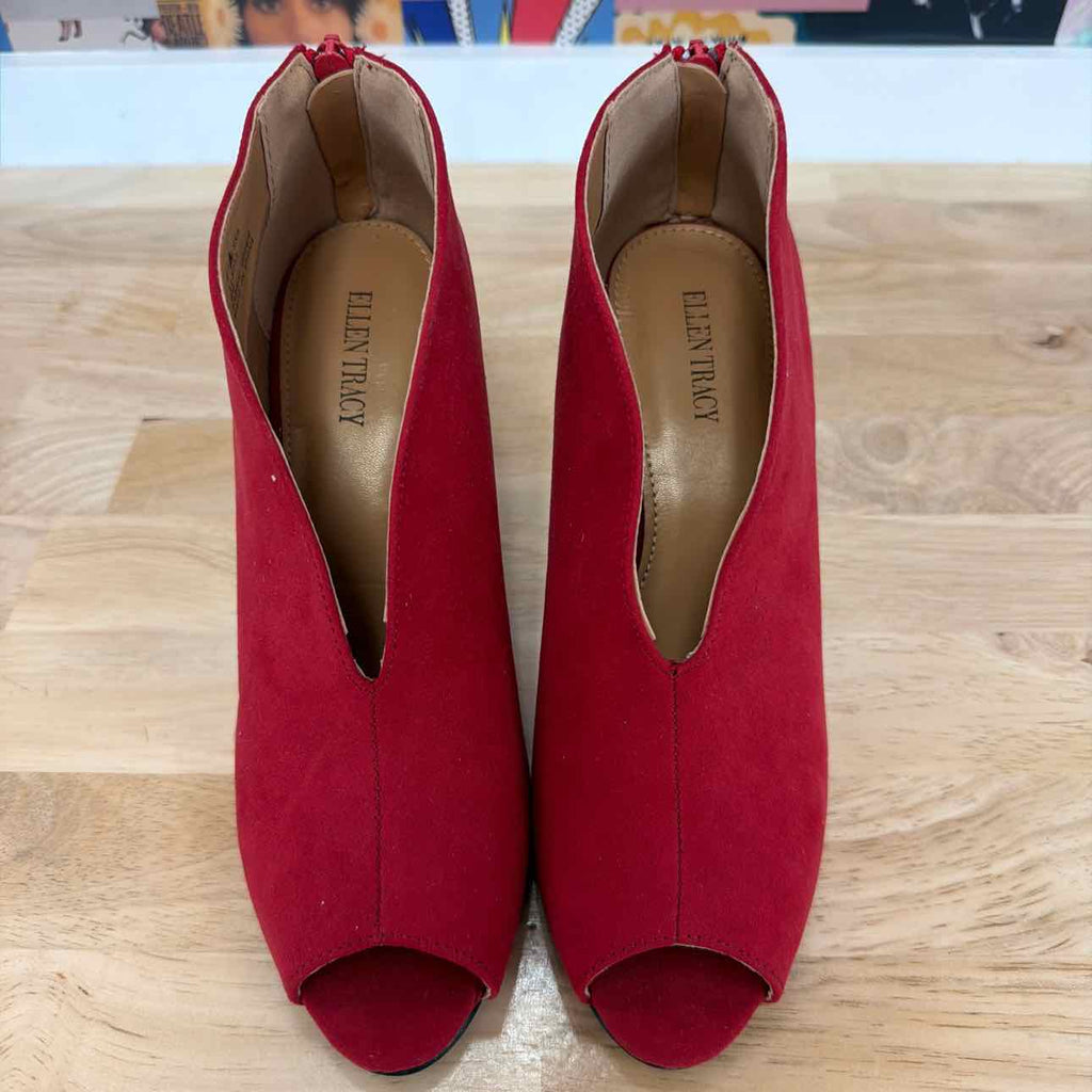 Ellen Tracy Size 8 Red Preloved Heels