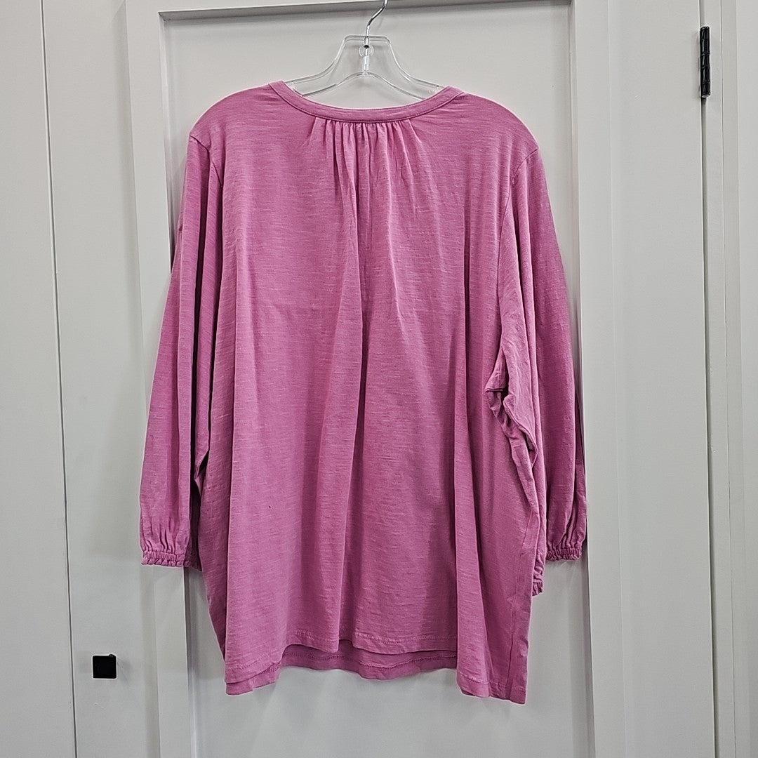 Style & Co. Size 2X Pink New Blouse