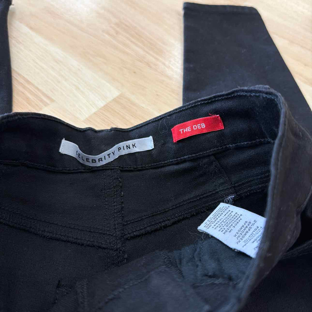 Celebrity pink Size 0  Curvy 27in. High Rise Denim Jeans - Black