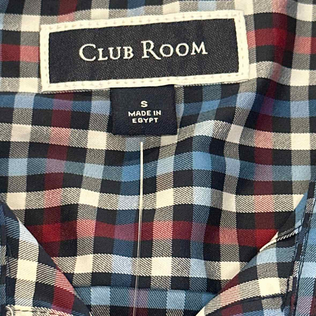 Club Room Size S Blue MENS Button Down Shirt