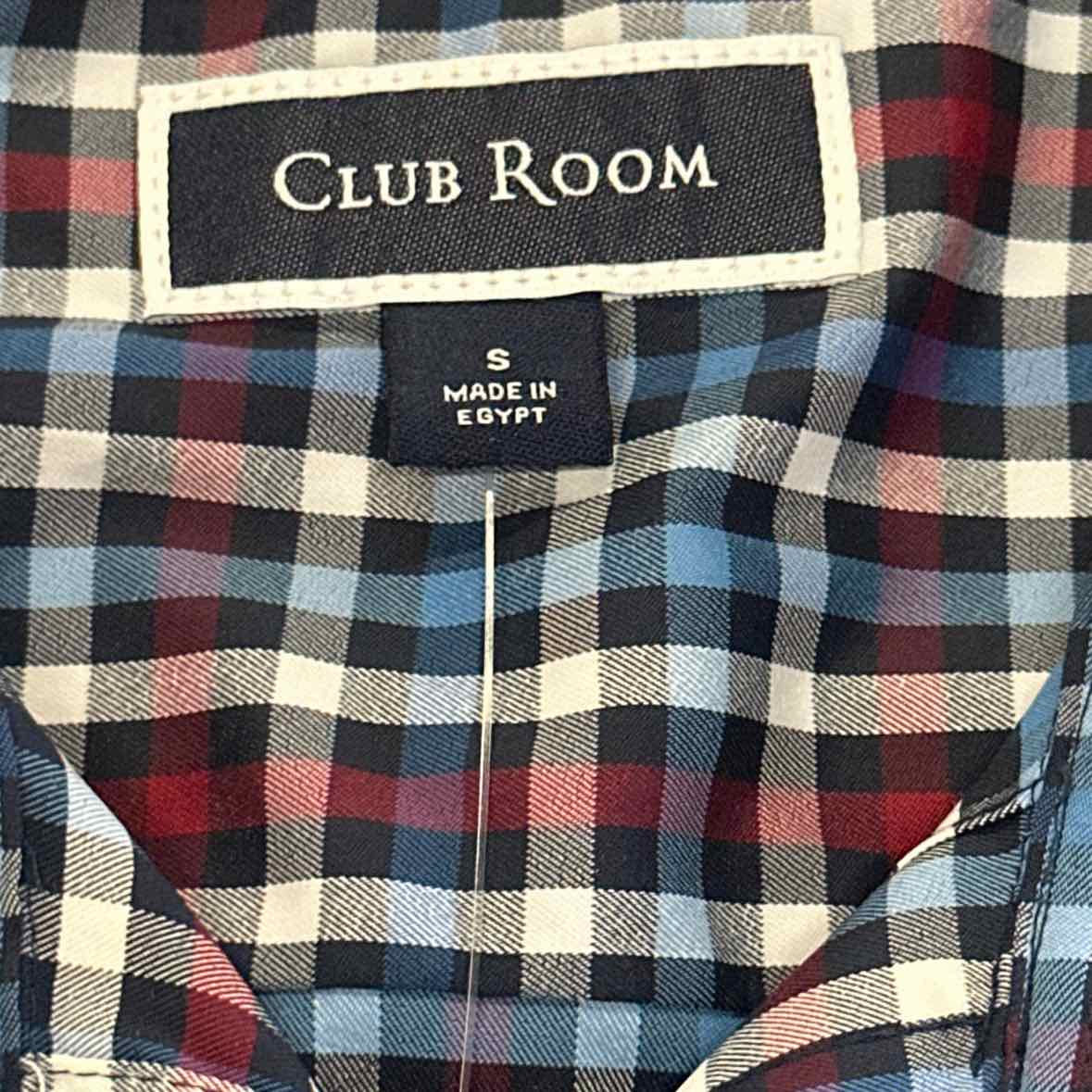 Club Room Size S Blue MENS Button Down Shirt