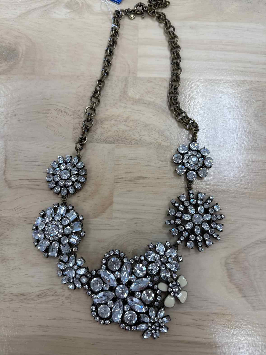 Joan Rivers flower crystals Necklace - Vintage