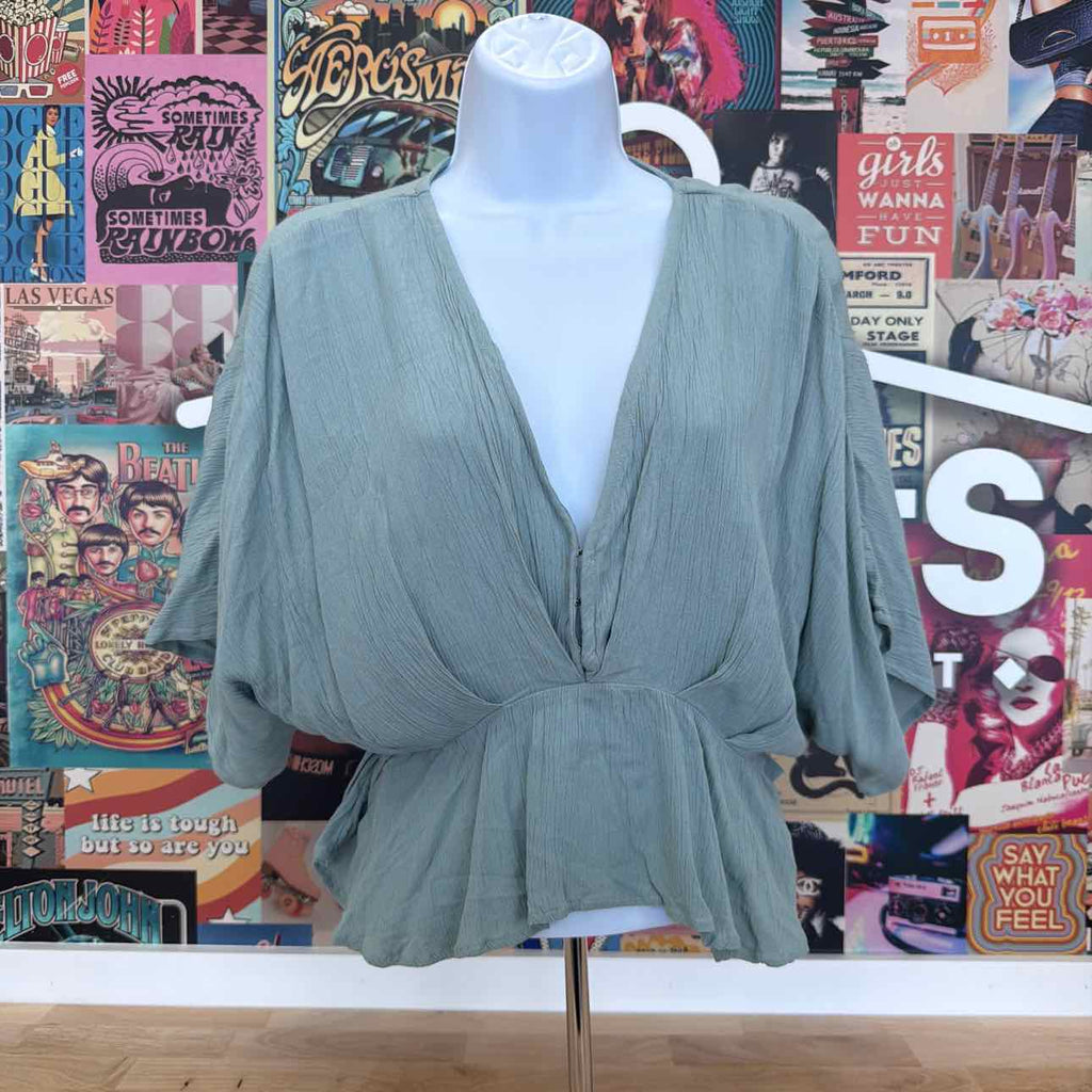 O'Neil Size XS Carey Top - Silver Blue