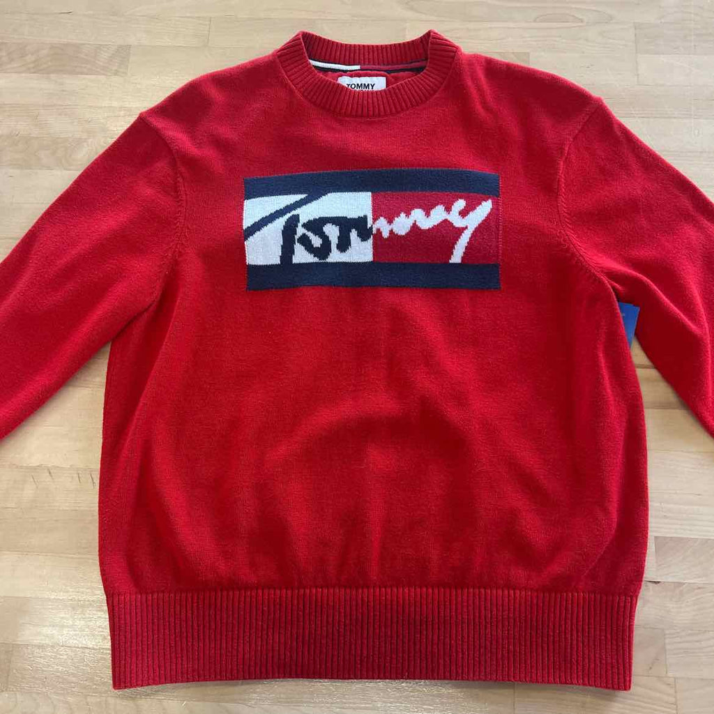 tommy jeans Size XS Red Preloved Sweater