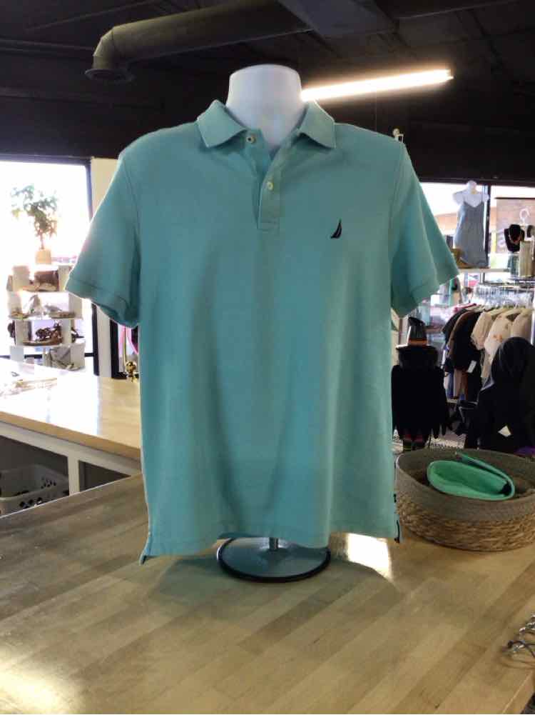 Nautica Size L Blue MENS Polo