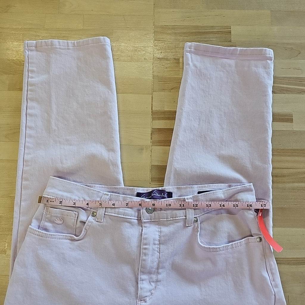 Gloria Vanderbilt Size 12 Pink Denim Preloved Jeans