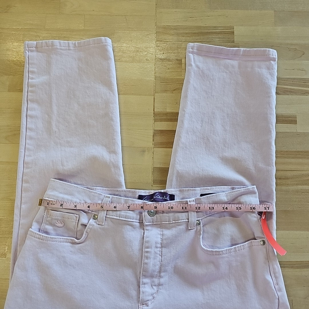 Gloria Vanderbilt Size 12 Pink Denim Preloved Jeans
