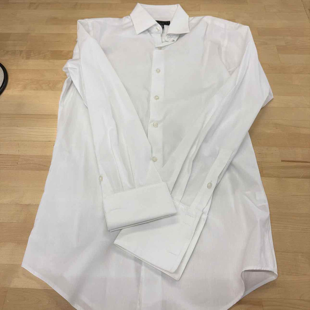 Alfani Mens Poplin Slim Fit Button-Down Shirt