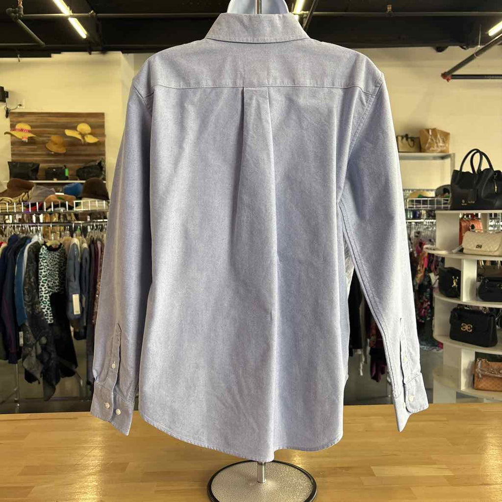 Brooks Bros. Size 12 Blue Preloved MENS Button Down Shirt