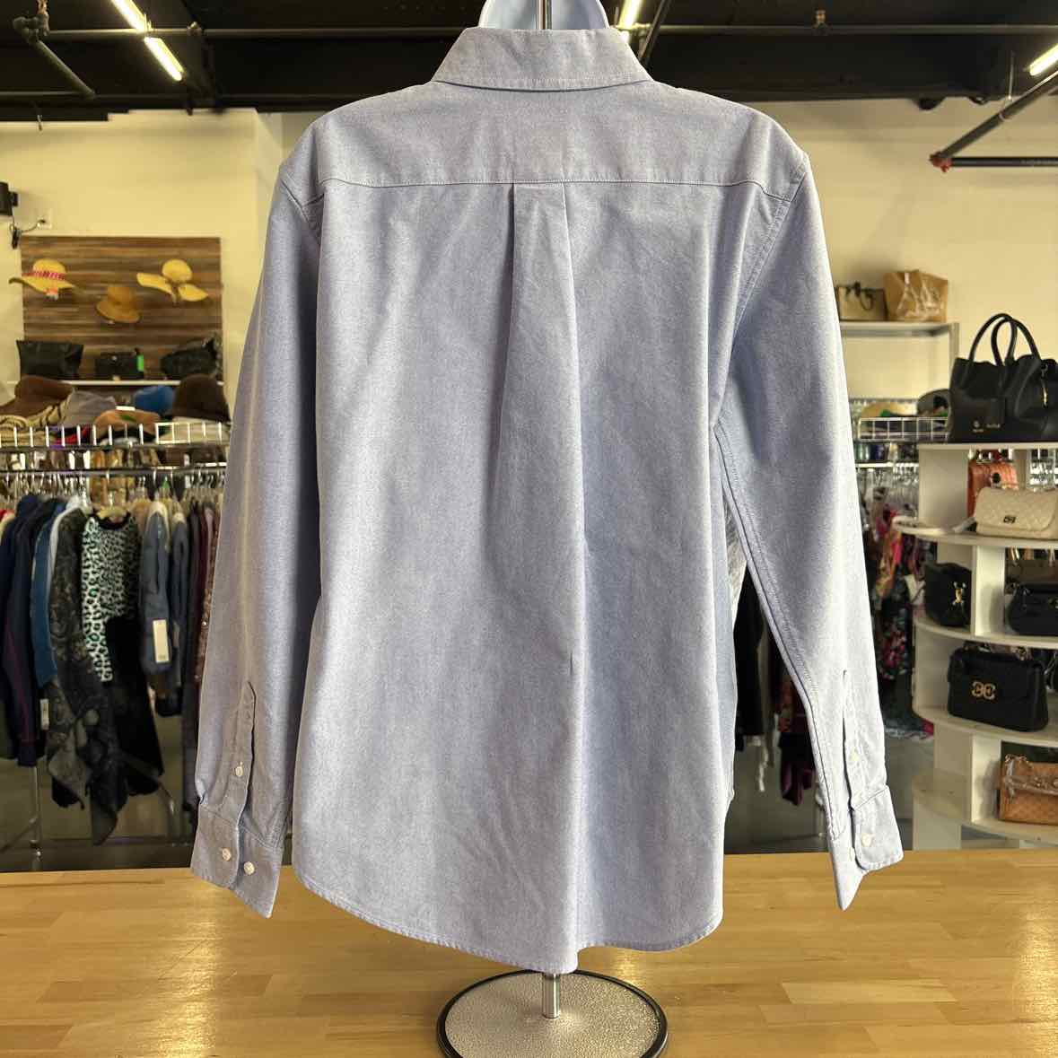 Brooks Bros. Size 12 Blue Preloved MENS Button Down Shirt