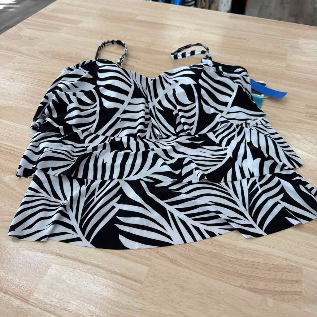 Swim Solutions Women's Striped Tankini Top