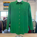 Lands End Size S Green Preloved Button Down Shirt
