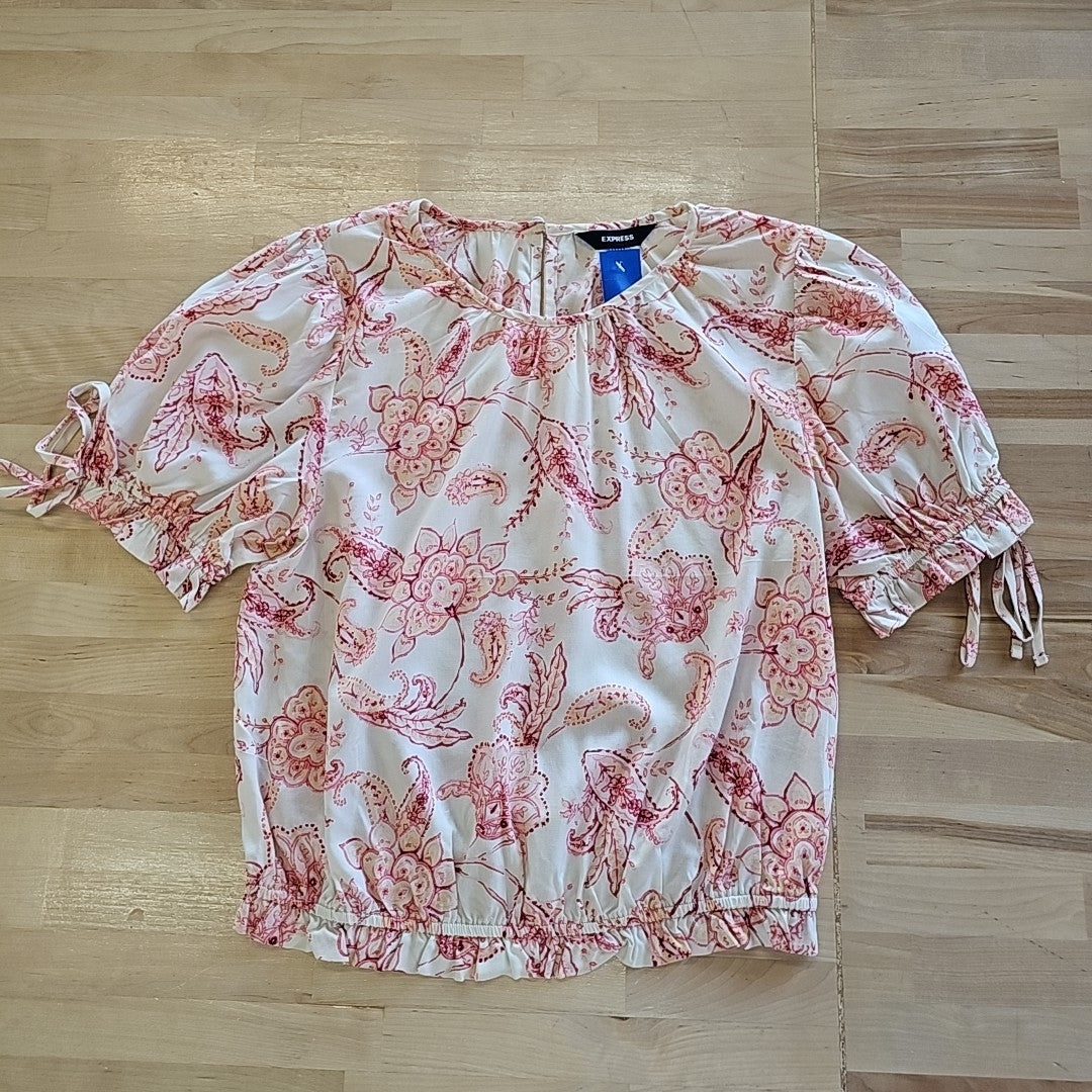 Express Size S Pink Blouse