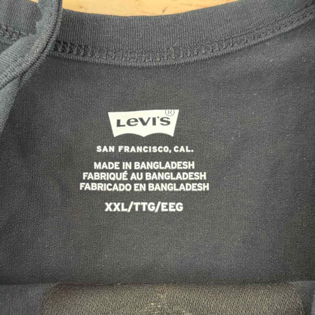 Levi's Size XXL Tank Mini Flower Embroidery Anthracite