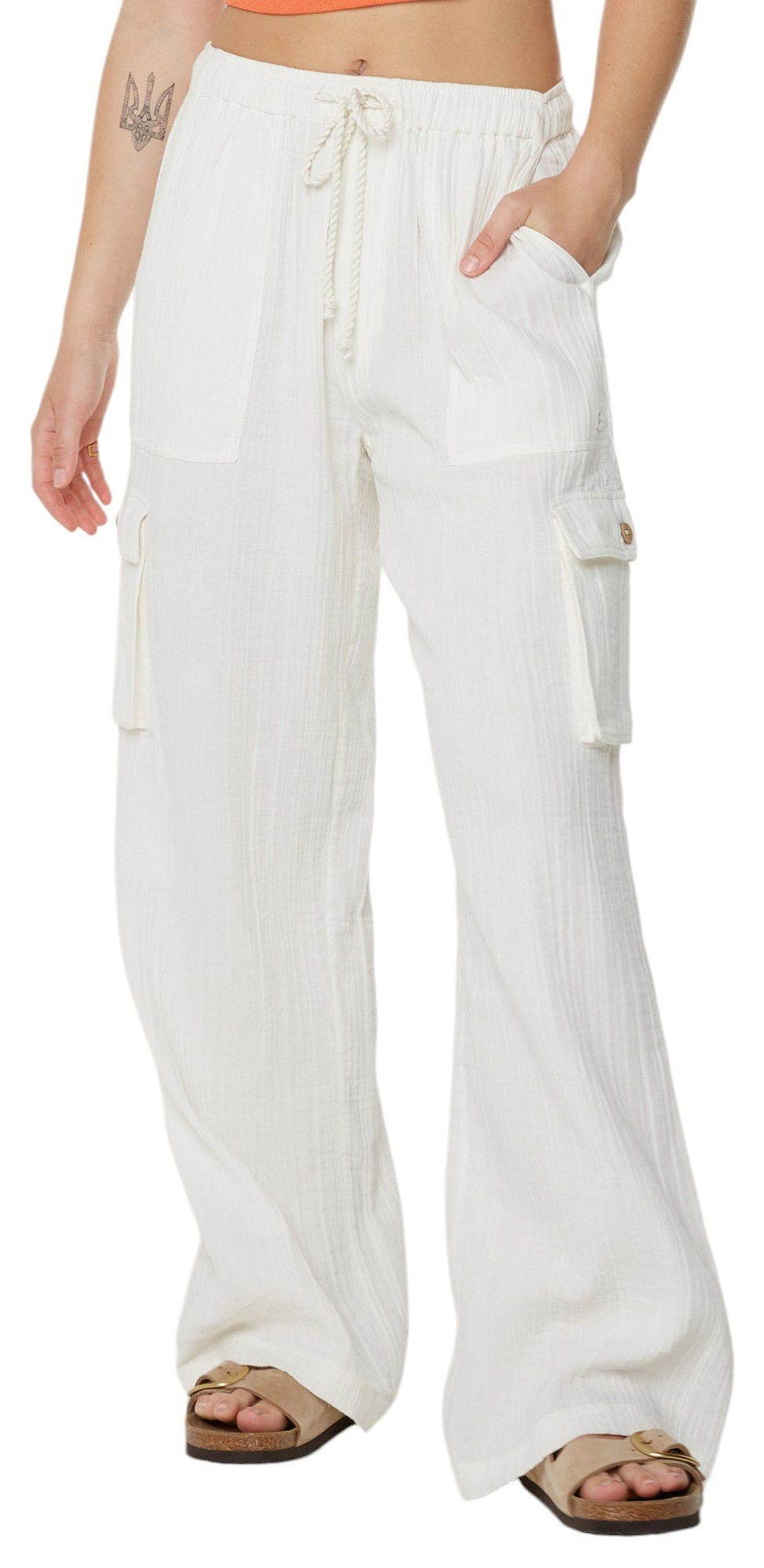 Roxy Women's Precious Cargo Pants, in Egret