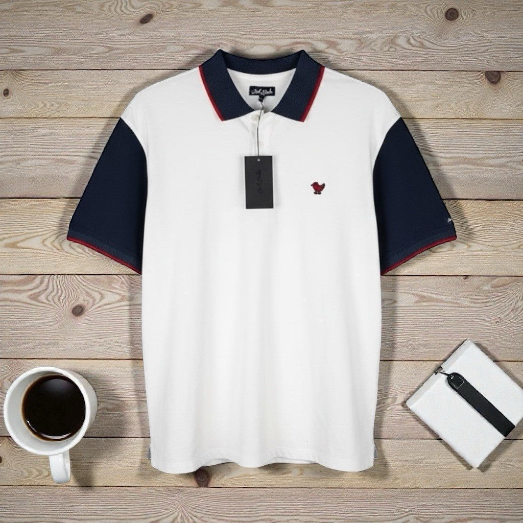 Bad Birdie Pique Polo Shirt Mens M Stretch Golf Performance Popover