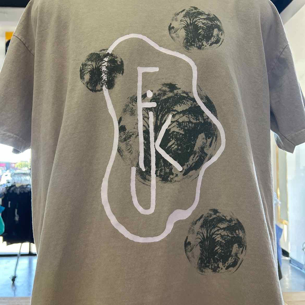 Size XL Tan Preloved MENS T-shirt