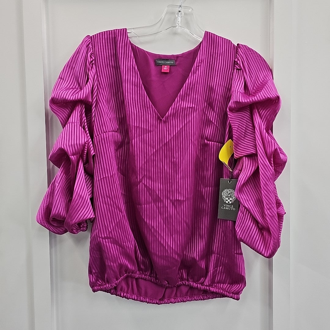 Vince Camuto Size XS Pink New Blouse SS