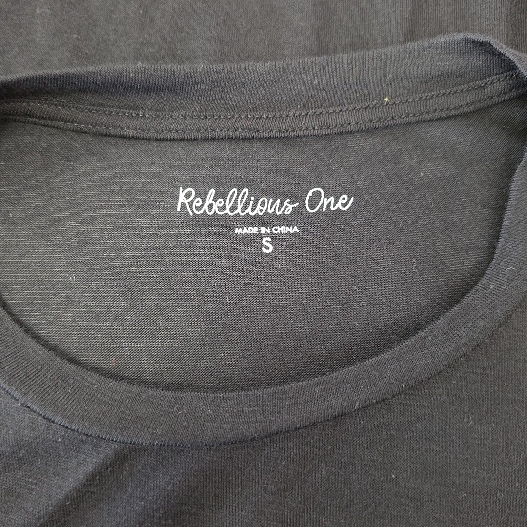 Rebellious One Size S Cheetah Varsity Graphic T-Shirt