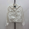 Ralph Lauren Size S White Denim Preloved Jean Jacket