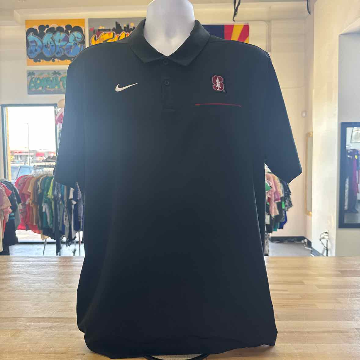 Nike Size XL Black Preloved MENS Polo